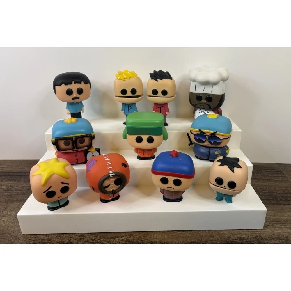 Funko Pop South Park Figures Lot Chef Phillip Terrance Cartman Butters Kenny